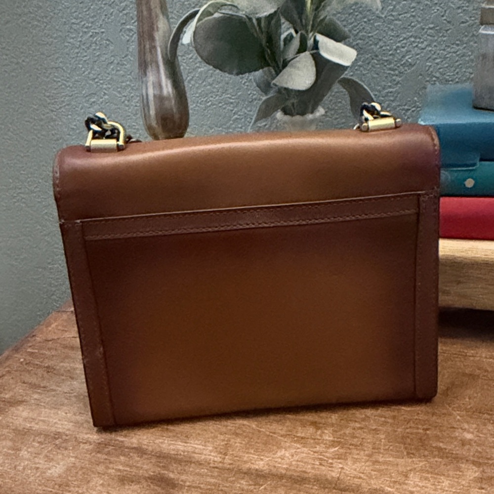 Michael Kors Whitney Brown Leather Envelope Bag - Picture 5 of 8